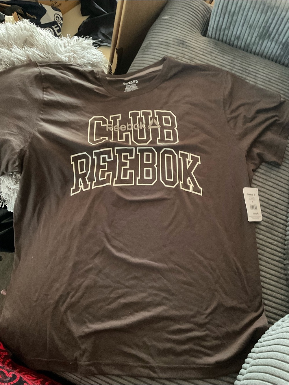 Reebok Brown Club Graphic Short-Sleeve Tee